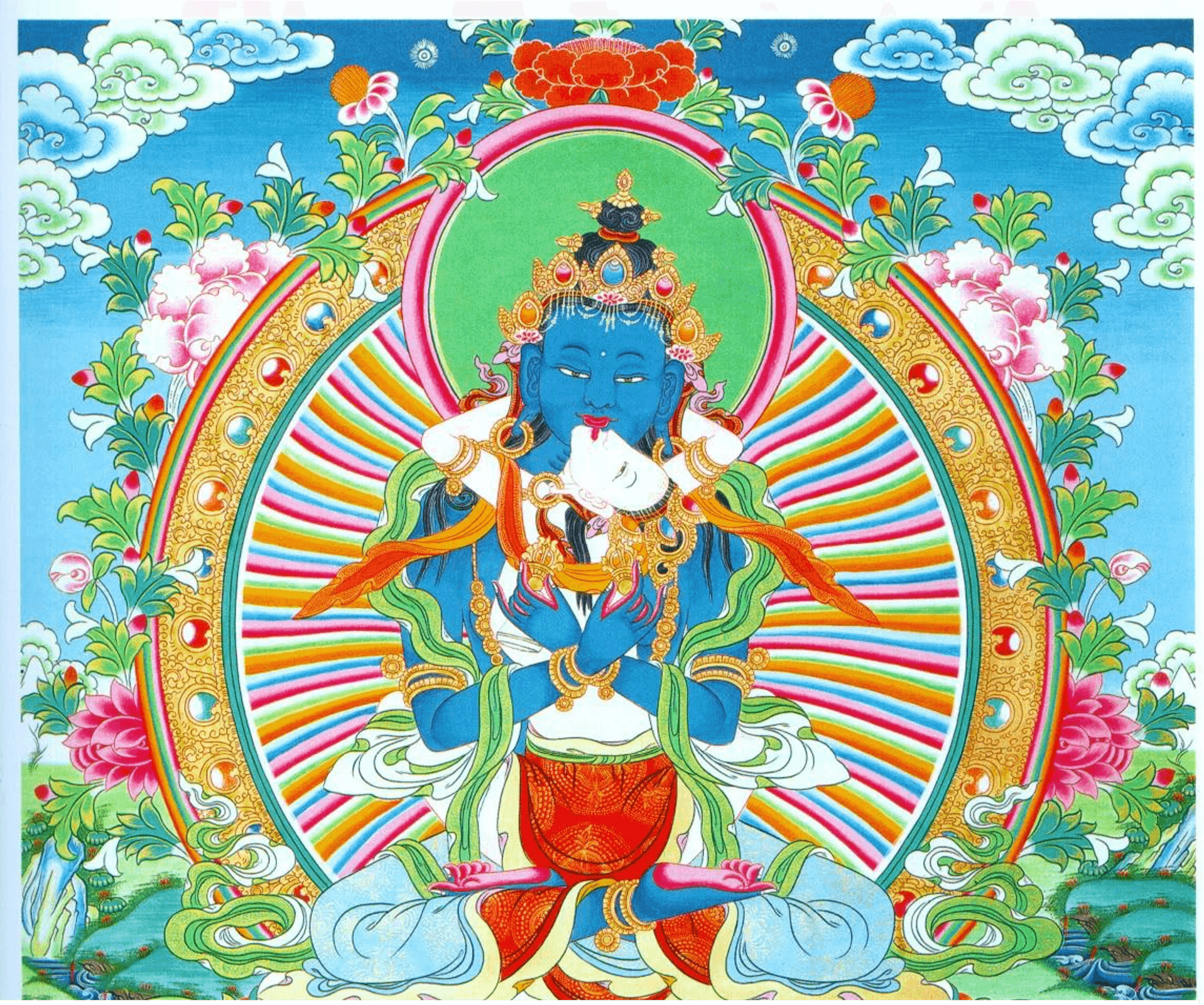 A thangka painting