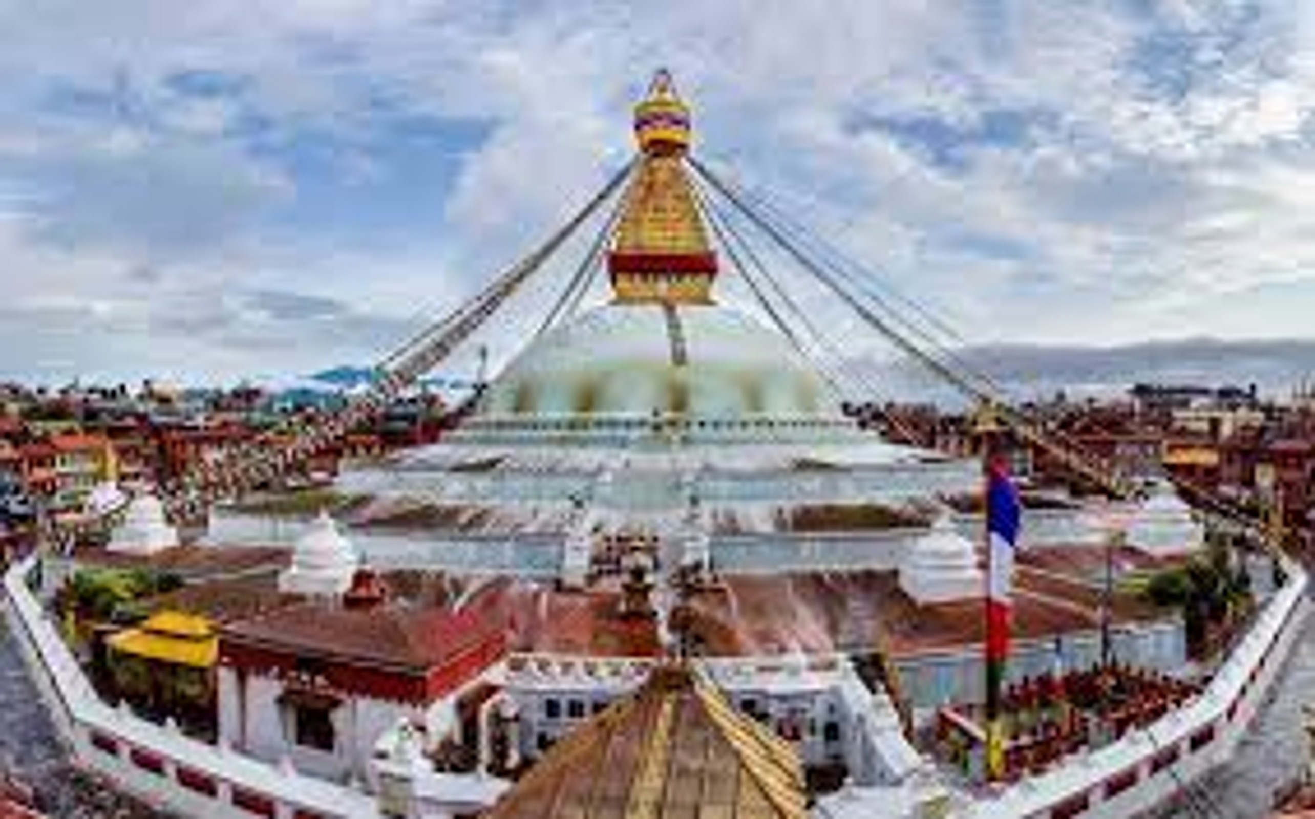 Butter lamps at the Great Stupa of Boudhanath